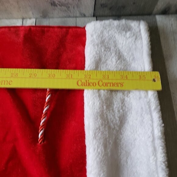 Reusable - XL Santa Material Bag Sack With Tie Closure 36"x23.5" Christmas - Picture 5 of 7